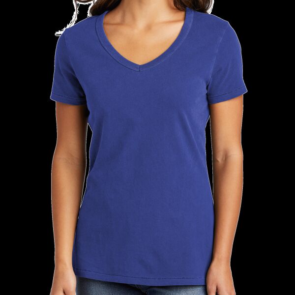 Garment Dyed V Neck Tee Thumbnail