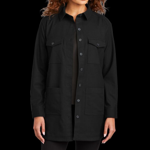 Women's Long Sleeve Twill Overshirt Thumbnail