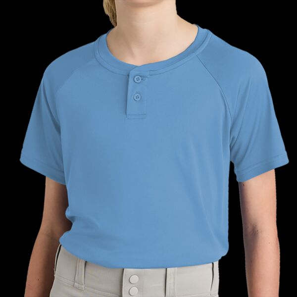 Youth PosiCharge ® Competitor 2 Button Henley Thumbnail