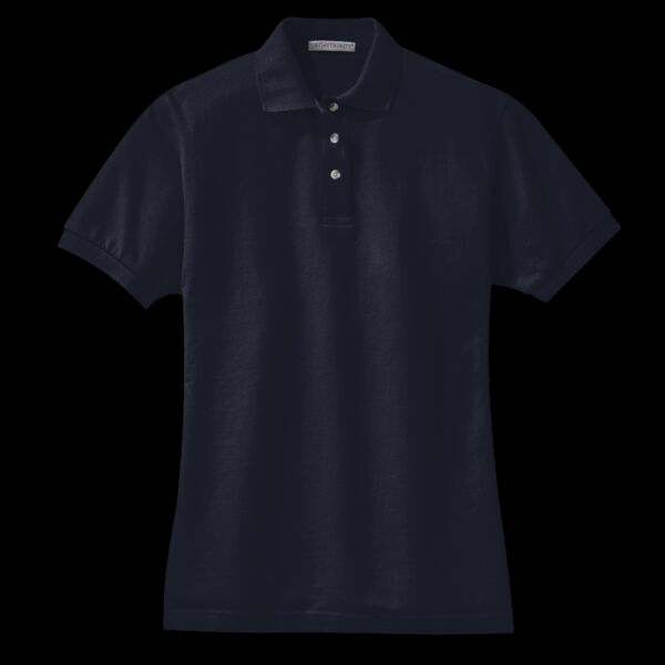 Women's Heavyweight Cotton Pique Polo Thumbnail