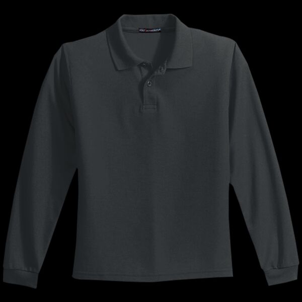 Youth Long Sleeve Silk Touch Polo Thumbnail