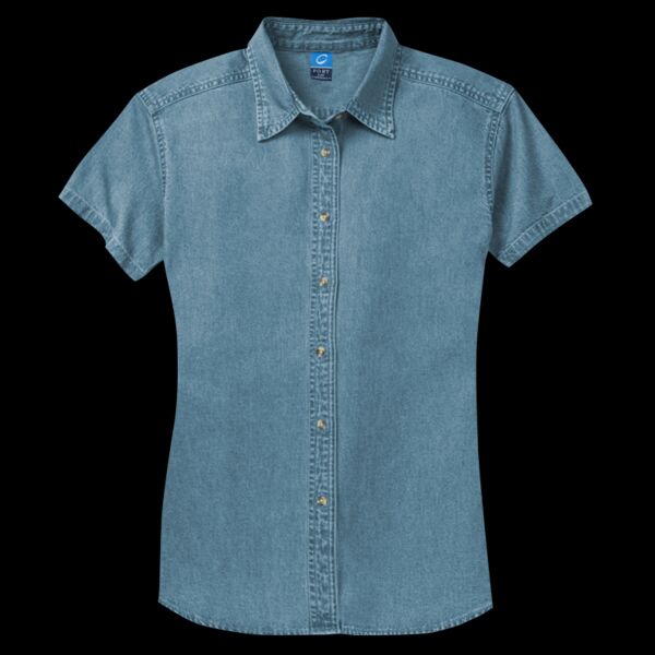 Women's Short Sleeve Value Denim Shirt Thumbnail