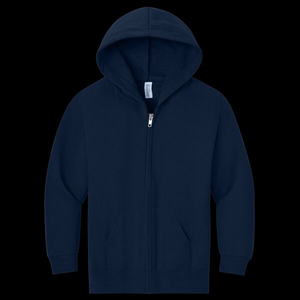 Youth NuBlend ® Full Zip Hooded Sweatshirt Thumbnail