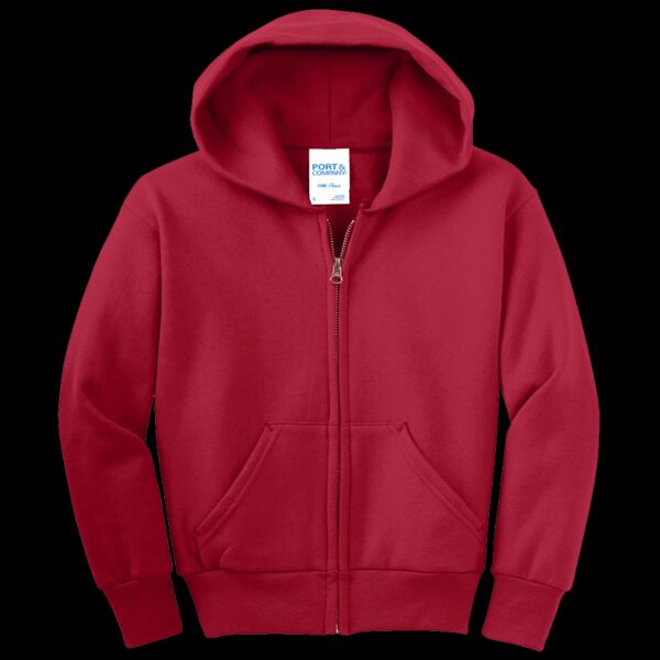 Youth Core Fleece Full Zip Hooded Sweatshirt Thumbnail
