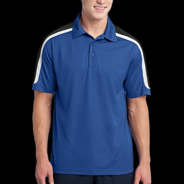 Tricolor Shoulder Micropique Sport Wick ® Polo Thumbnail