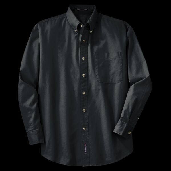 Tall Long Sleeve Twill Shirt Thumbnail