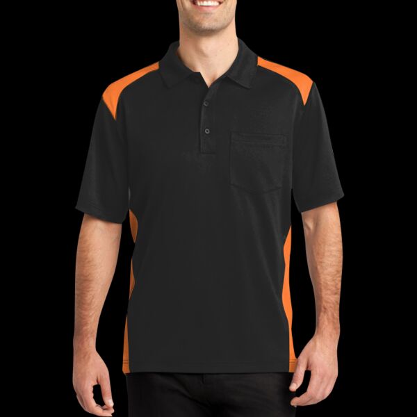 Select Snag Proof Two Way Colorblock Pocket Polo Thumbnail