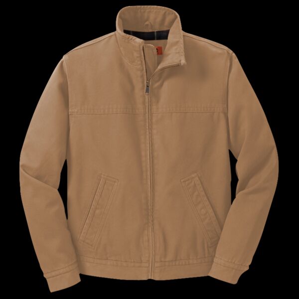 Washed Duck Cloth Flannel Lined Work Jacket Thumbnail