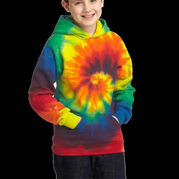 Youth Tie Dye Pullover Hooded Sweatshirt Thumbnail