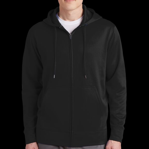 Sport Wick ® Fleece Full Zip Hooded Jacket Thumbnail