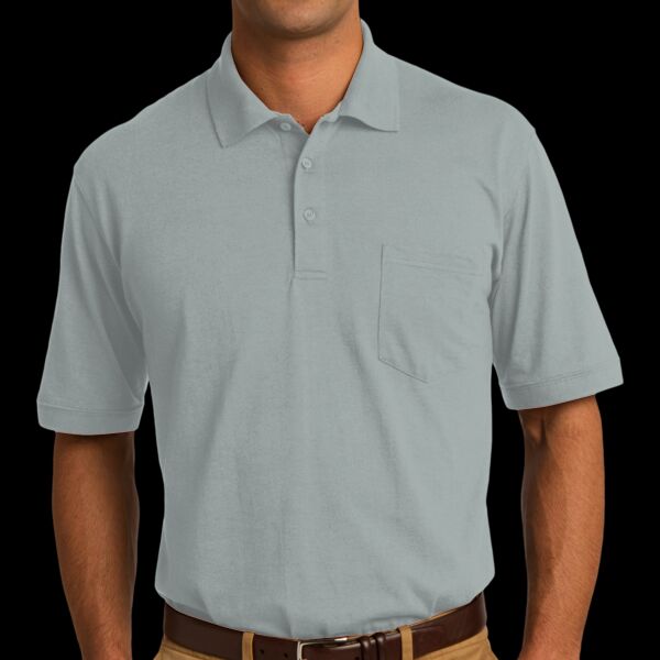 Core Blend Jersey Knit Pocket Polo Thumbnail