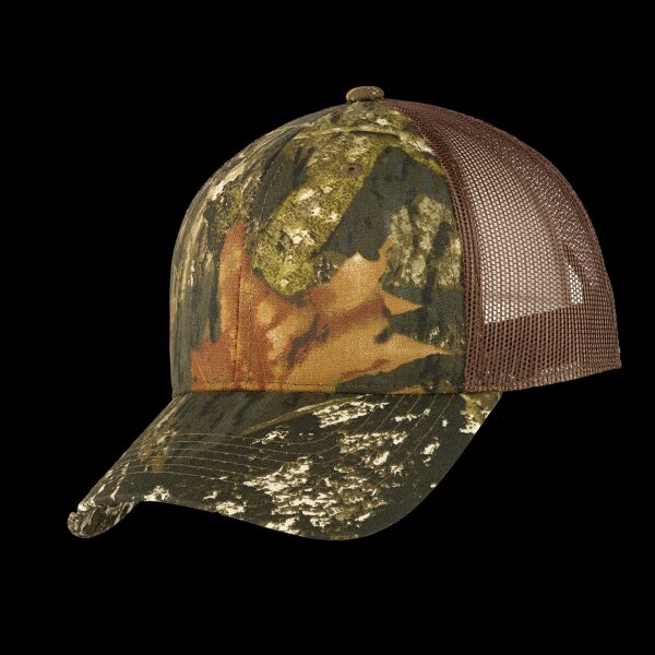 Structured Camouflage Mesh Back Cap Thumbnail