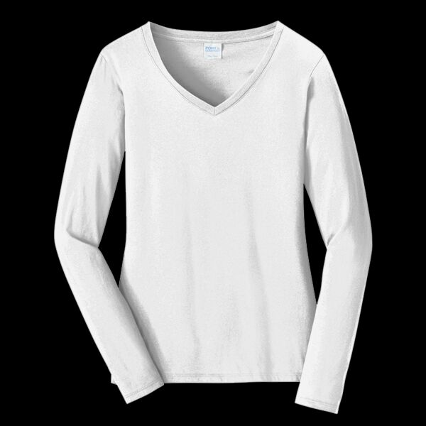 Women's Long Sleeve Fan Favorite V Neck Tee Thumbnail