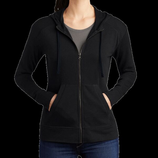 Women's PosiCharge ® Tri Blend Wicking Fleece Full Zip Hooded Jacket Thumbnail