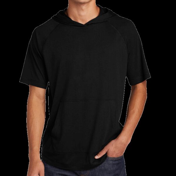 PosiCharge ® Tri Blend Wicking Short Sleeve Hoodie Thumbnail