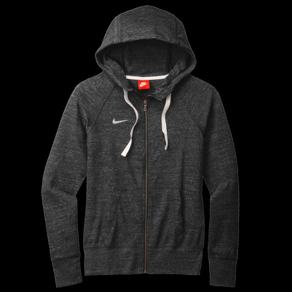 Ladies Gym Vintage Full Zip Hoodie Thumbnail