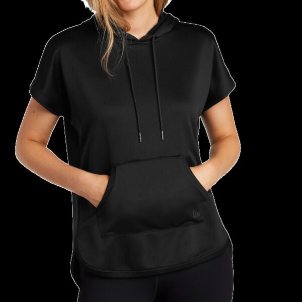 Ladies Performance Terry Short Sleeve Hoodie Thumbnail