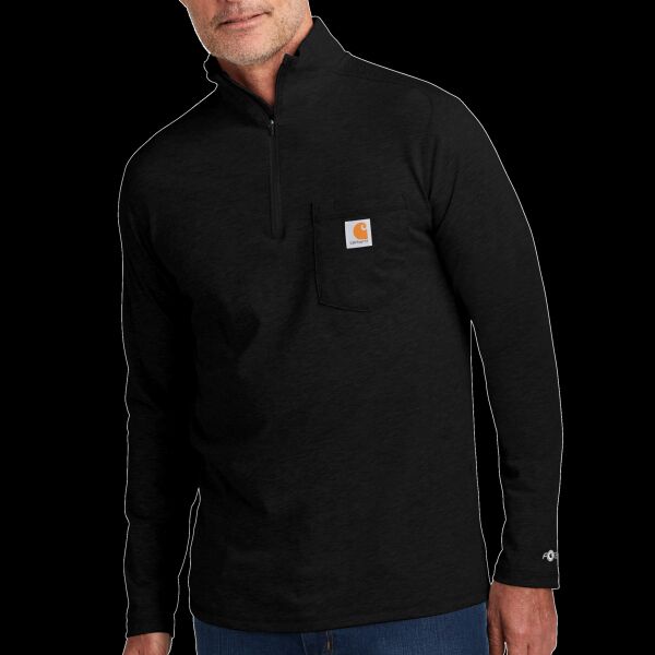 Force ® 1/4 Zip Long Sleeve T Shirt Thumbnail