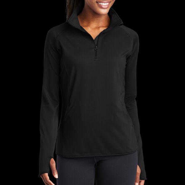 Ladies Sport Wick ® Stretch 1/4 Zip Pullover Thumbnail