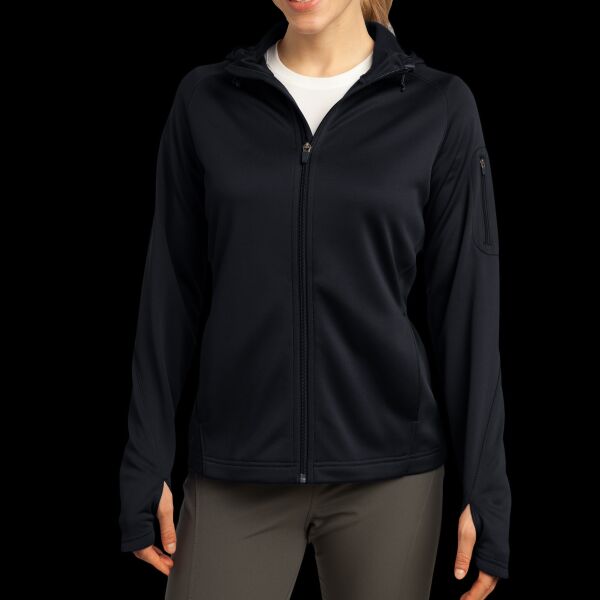 Ladies Tech Fleece Full Zip Hooded Jacket Thumbnail