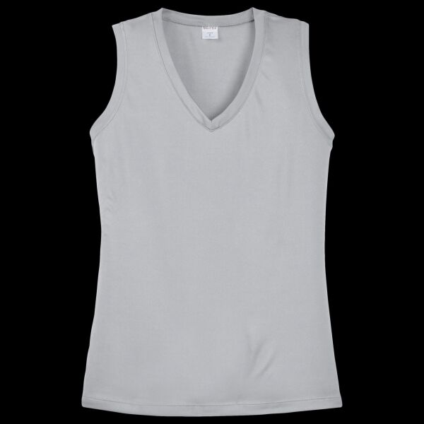 Ladies Sleeveless PosiCharge ® Competitor V Neck Tee Thumbnail