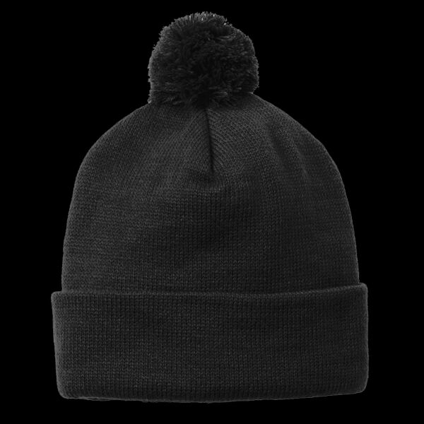 Solid Pom Pom Beanie Thumbnail
