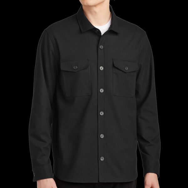 Long Sleeve Twill Overshirt Thumbnail