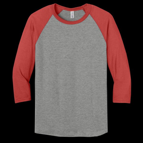 Unisex Premium Blend Combed Ring Spun 3/4 Sleeve Raglan Thumbnail